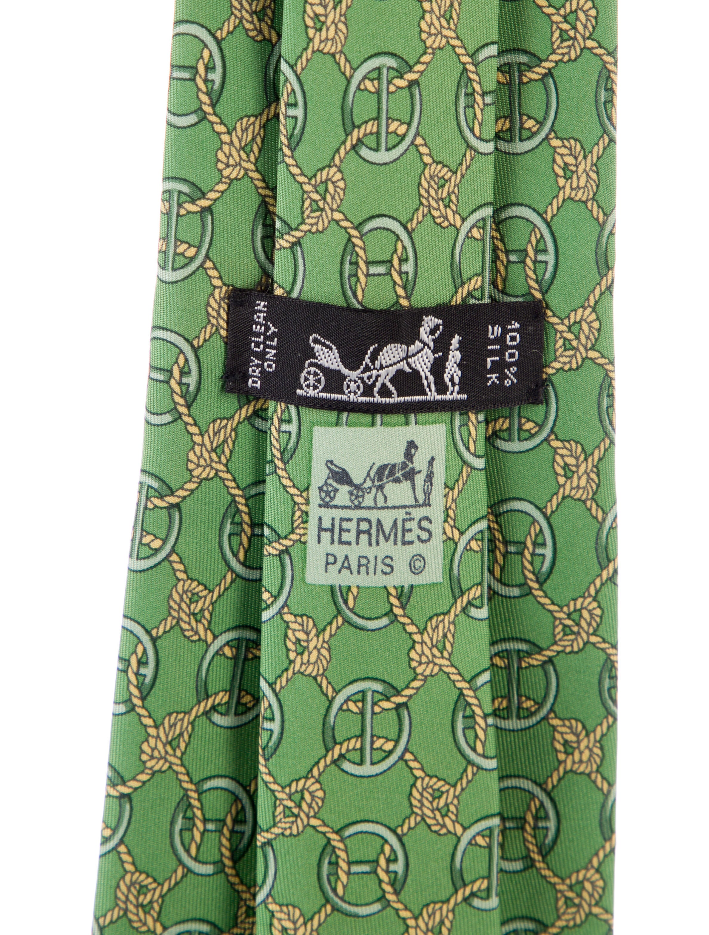 Hermès Printed Silk Tie