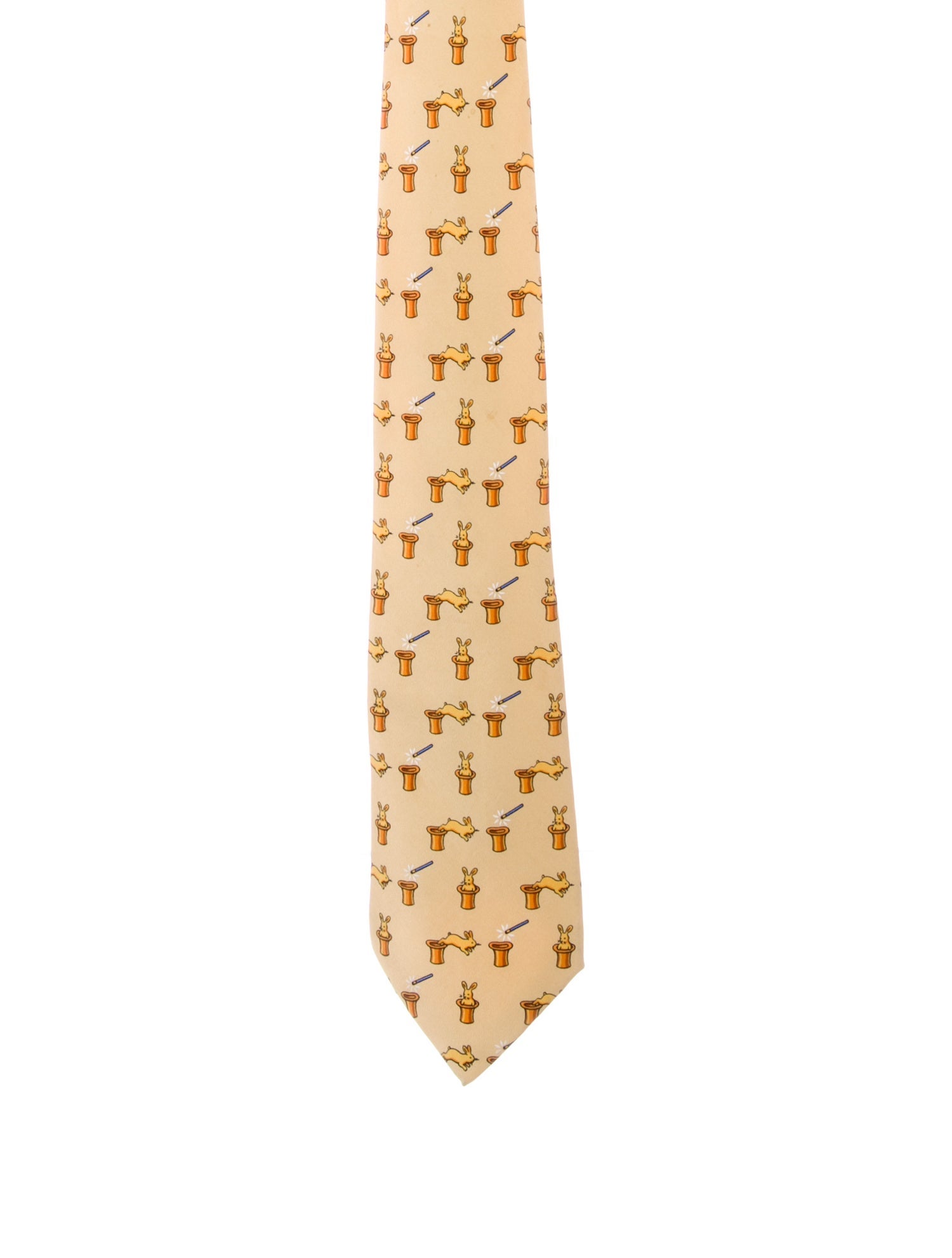 Hermès Silk Printed Tie