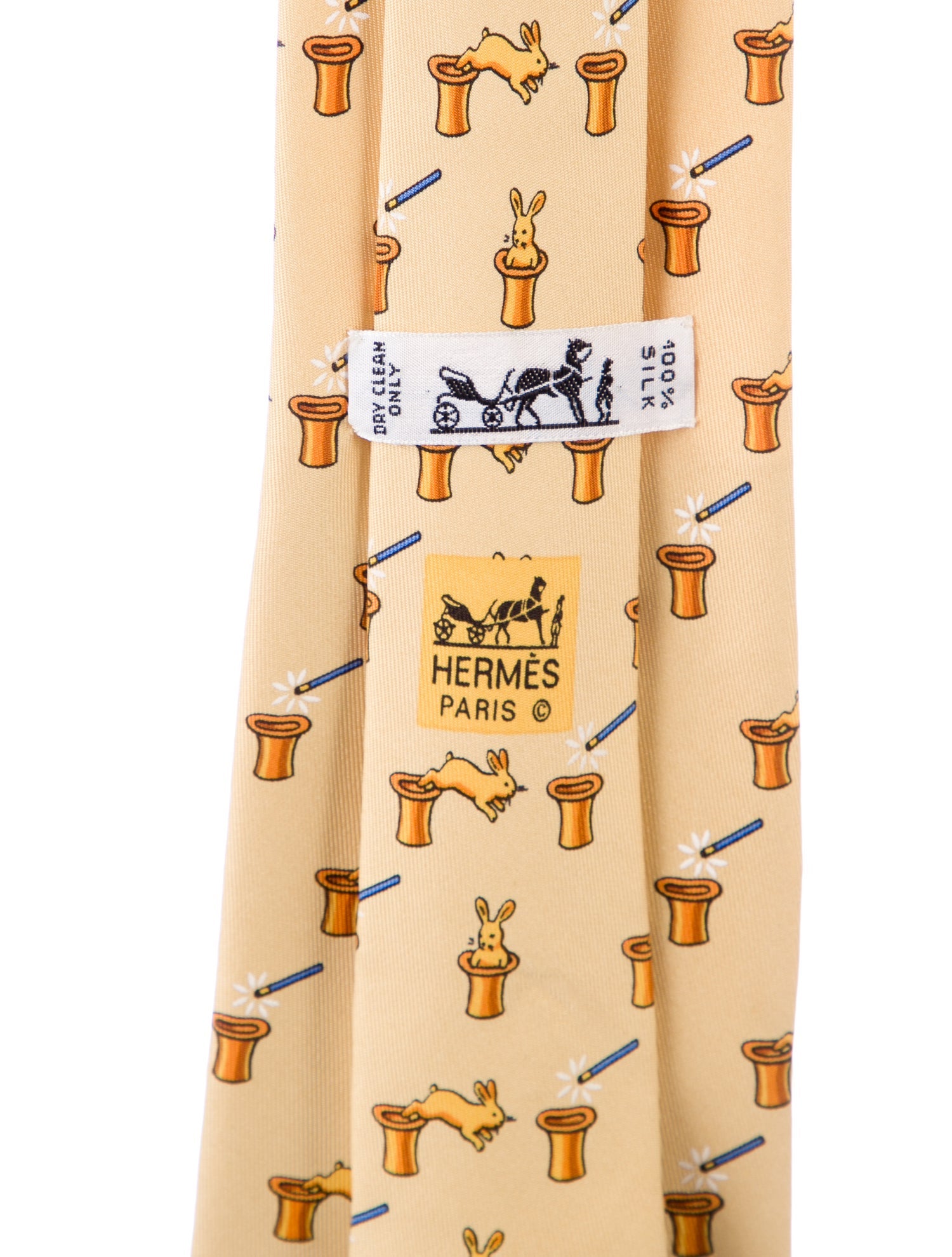 Hermès Silk Printed Tie