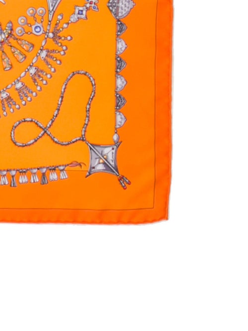 Hermès Parures Des Sables Pocket Square Silk Scarf