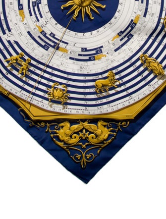 Hermès Dies Et Hore Silk Scarf