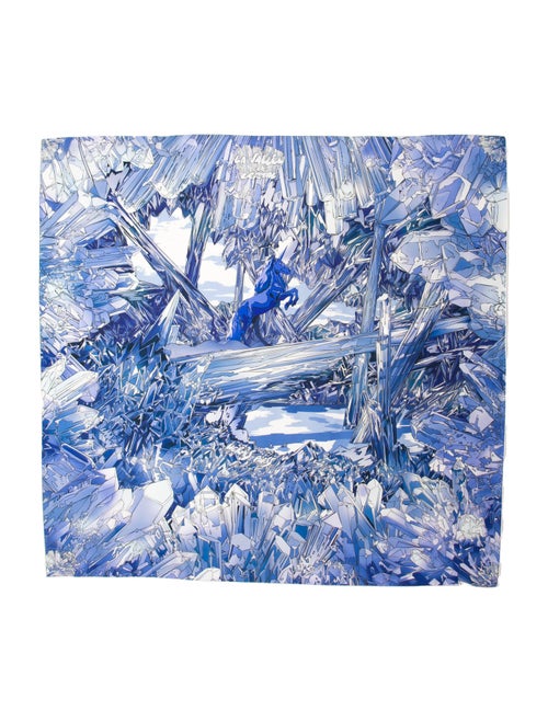 Hermès La Vallee de Cristal Silk Scarf