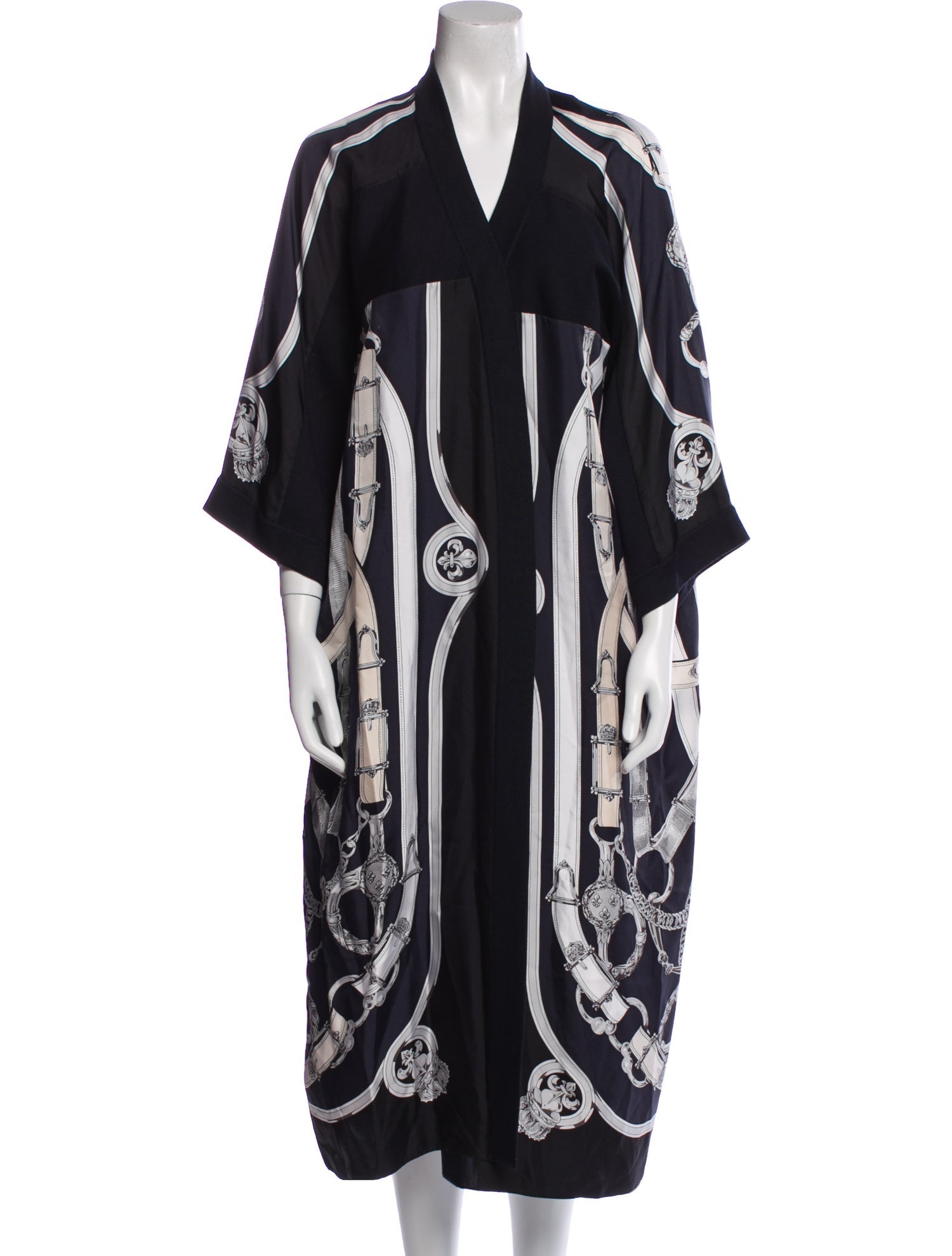 Hermès Silk Printed Coat w/ Tags