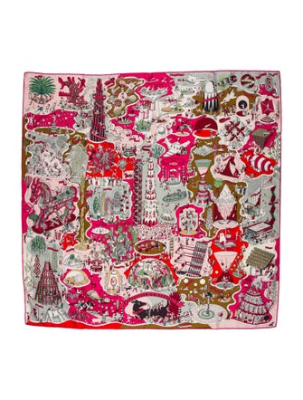 Hermès Exposition Universelle Silk Scarf