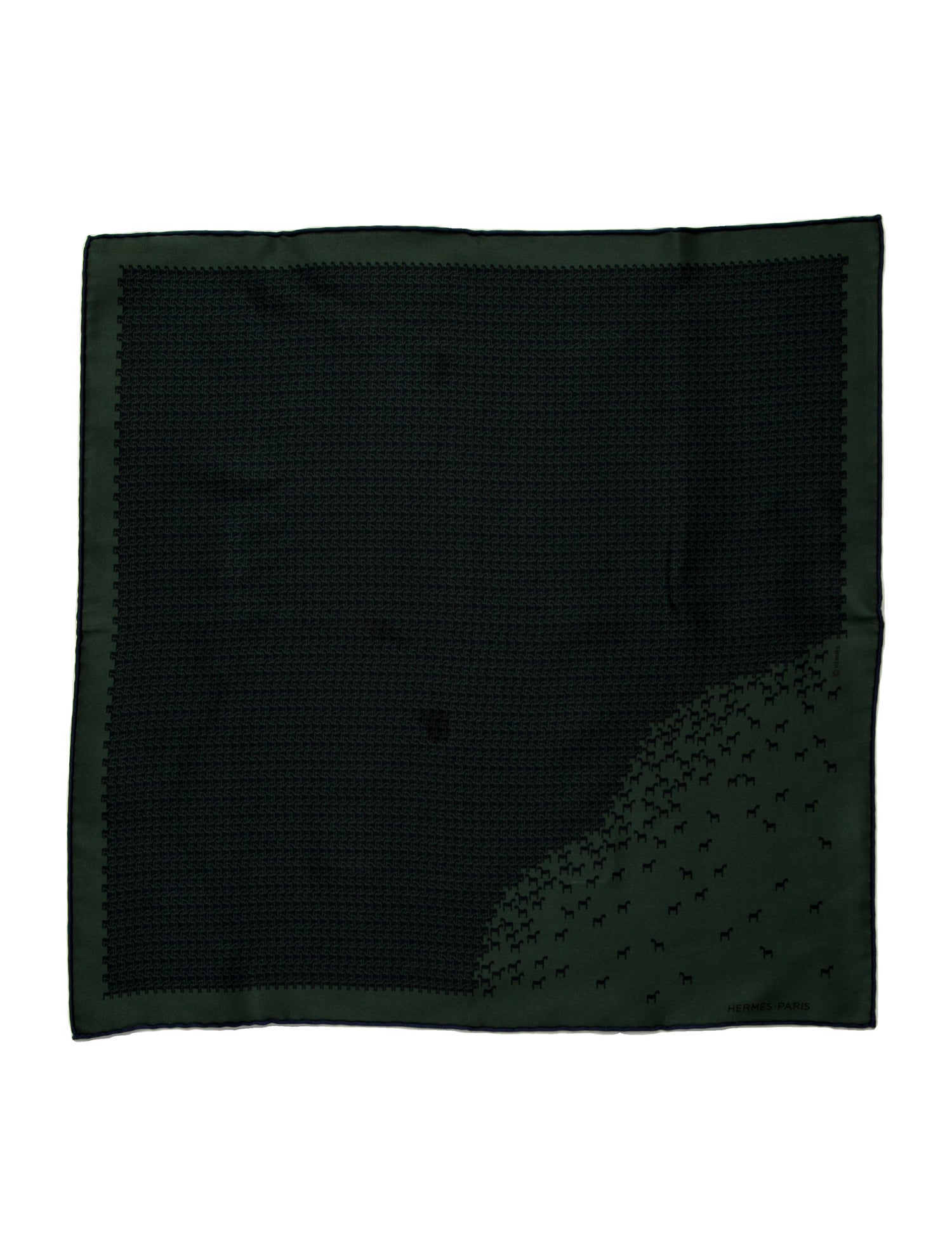 Hermès Patterned Pocket Square