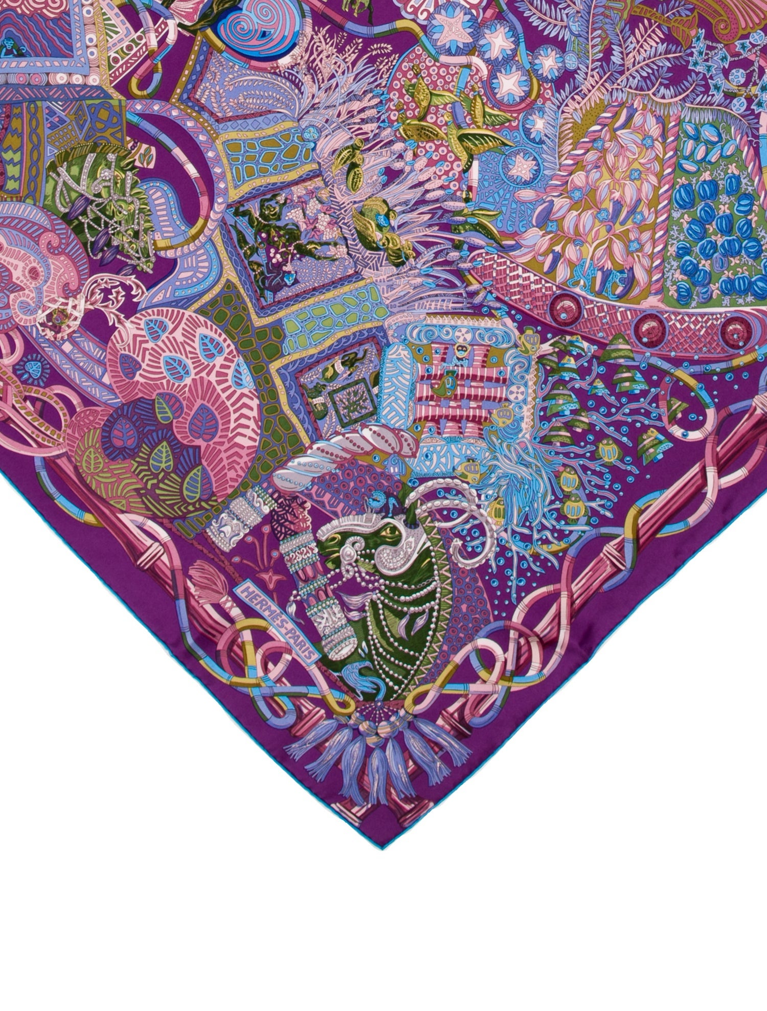 Hermès Au Fil Du Carré Silk Scarf w/ Tags