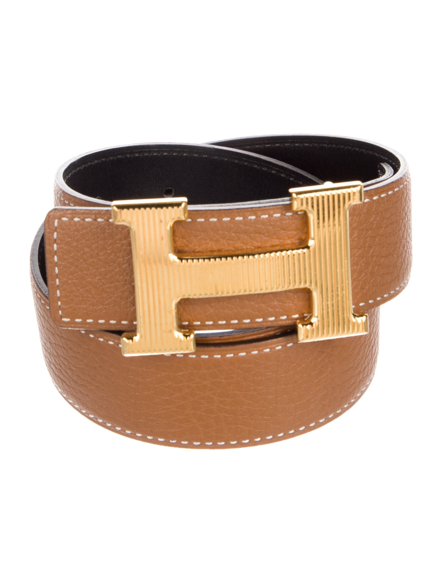 Hermès Reversible 32 mm H Strié Belt Kit