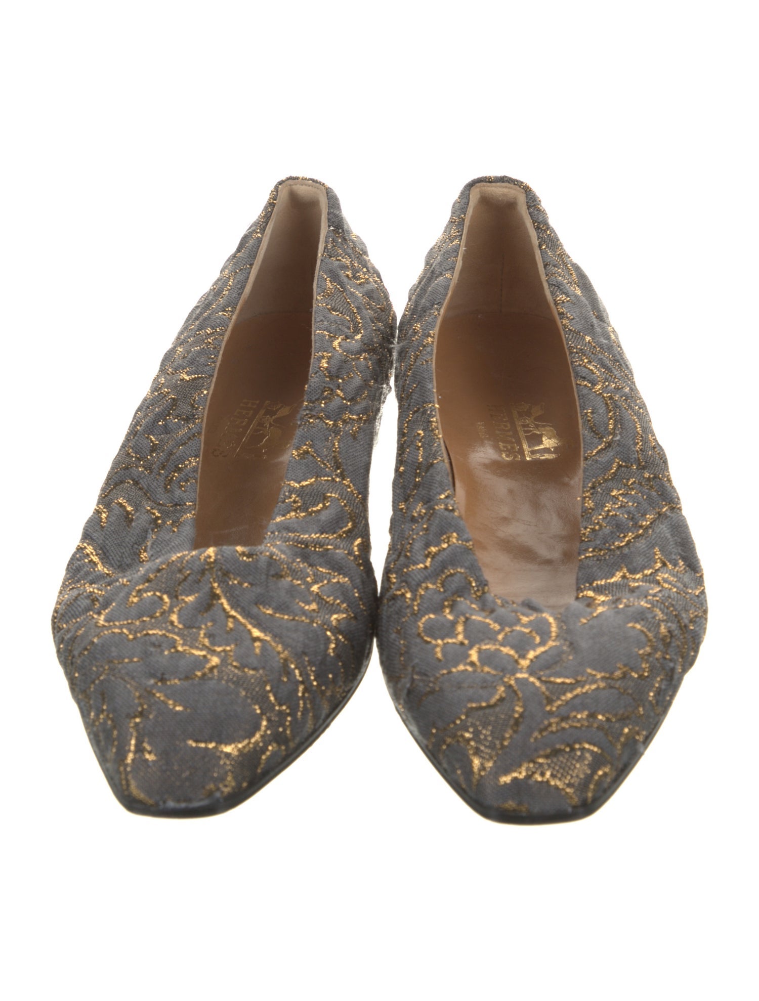 Hermès Vintage Printed Flats