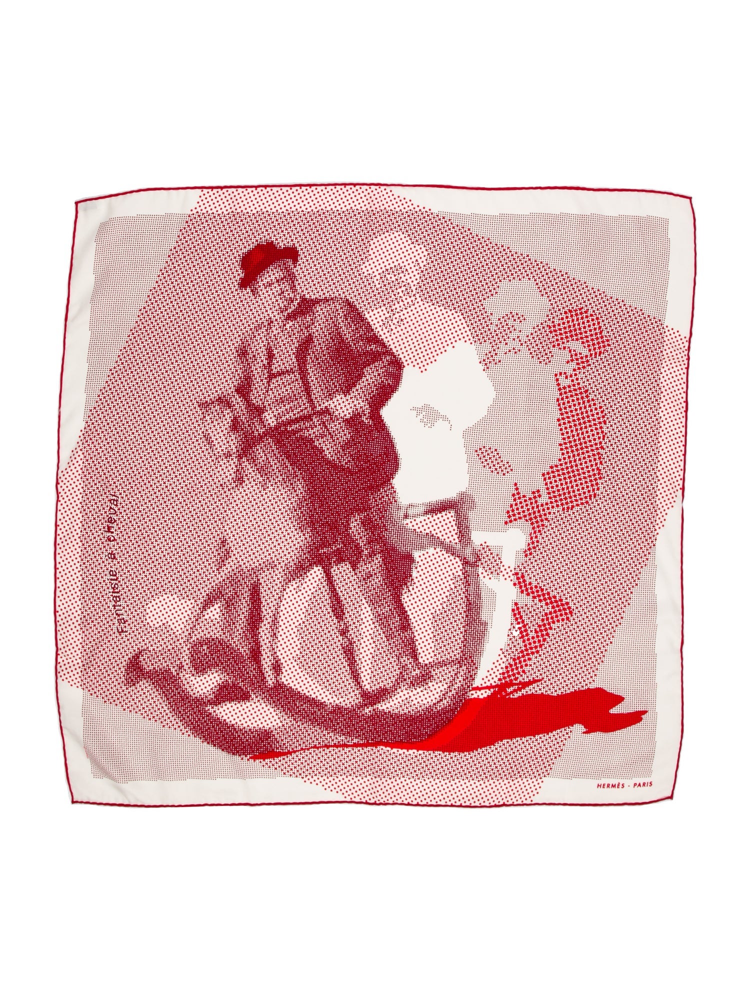 Hermès Fantaisie À Cheval Silk Scarf
