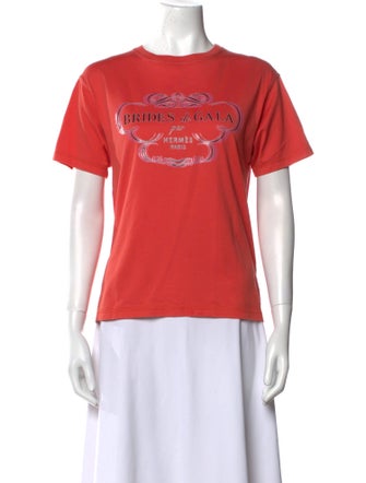 Hermès Graphic Print Crew Neck T-Shirt