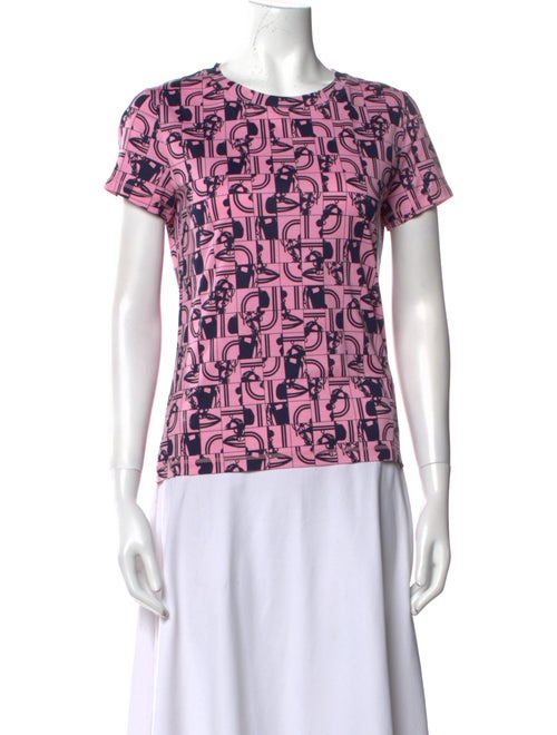 Hermès Printed Crew Neck T-Shirt