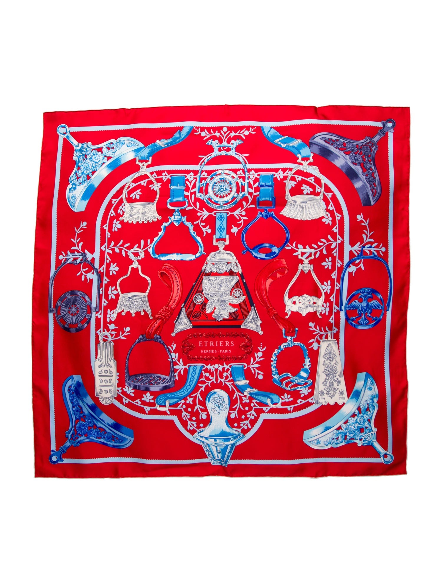Hermès Etriers Silk Scarf