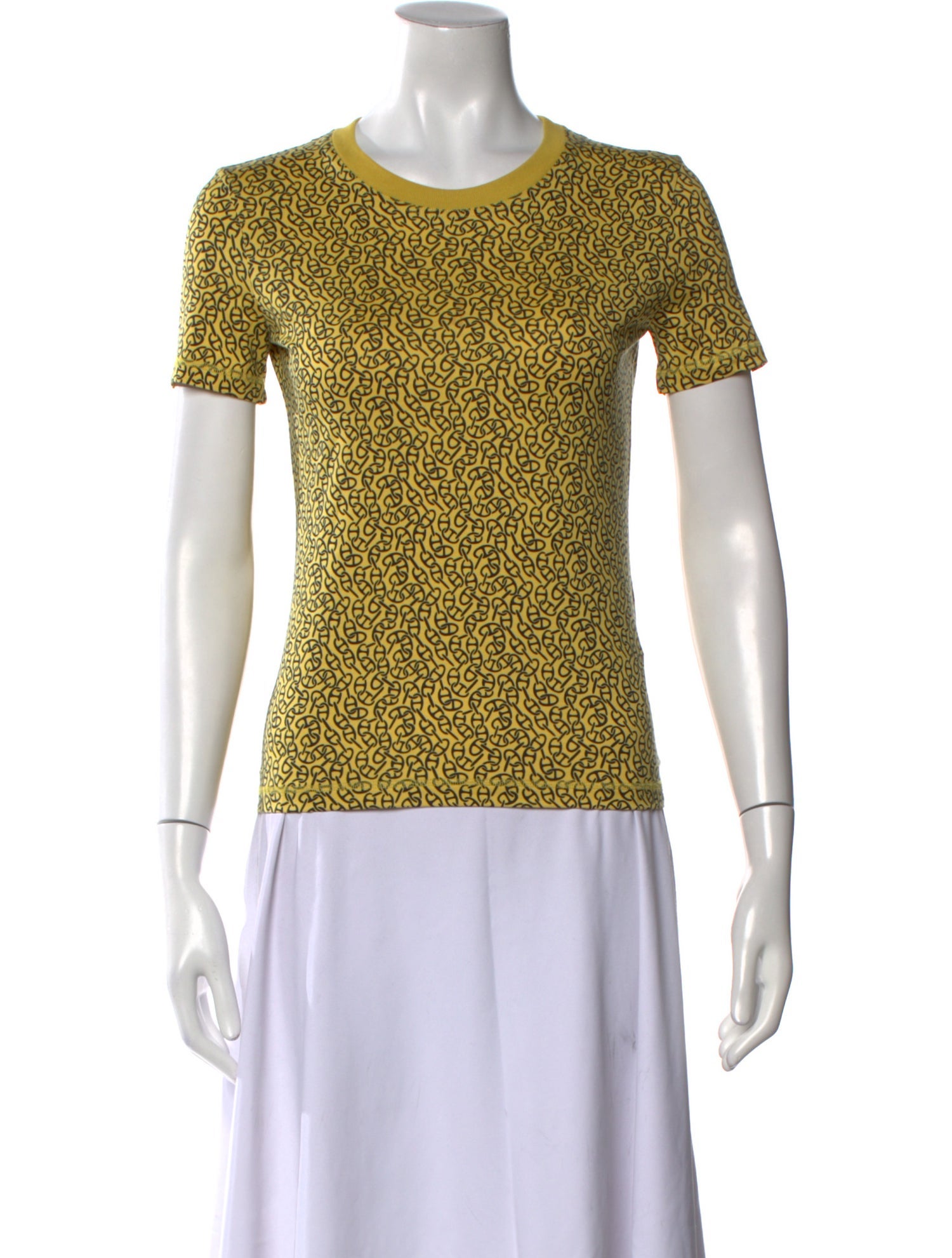 Hermès Printed Crew Neck T-Shirt