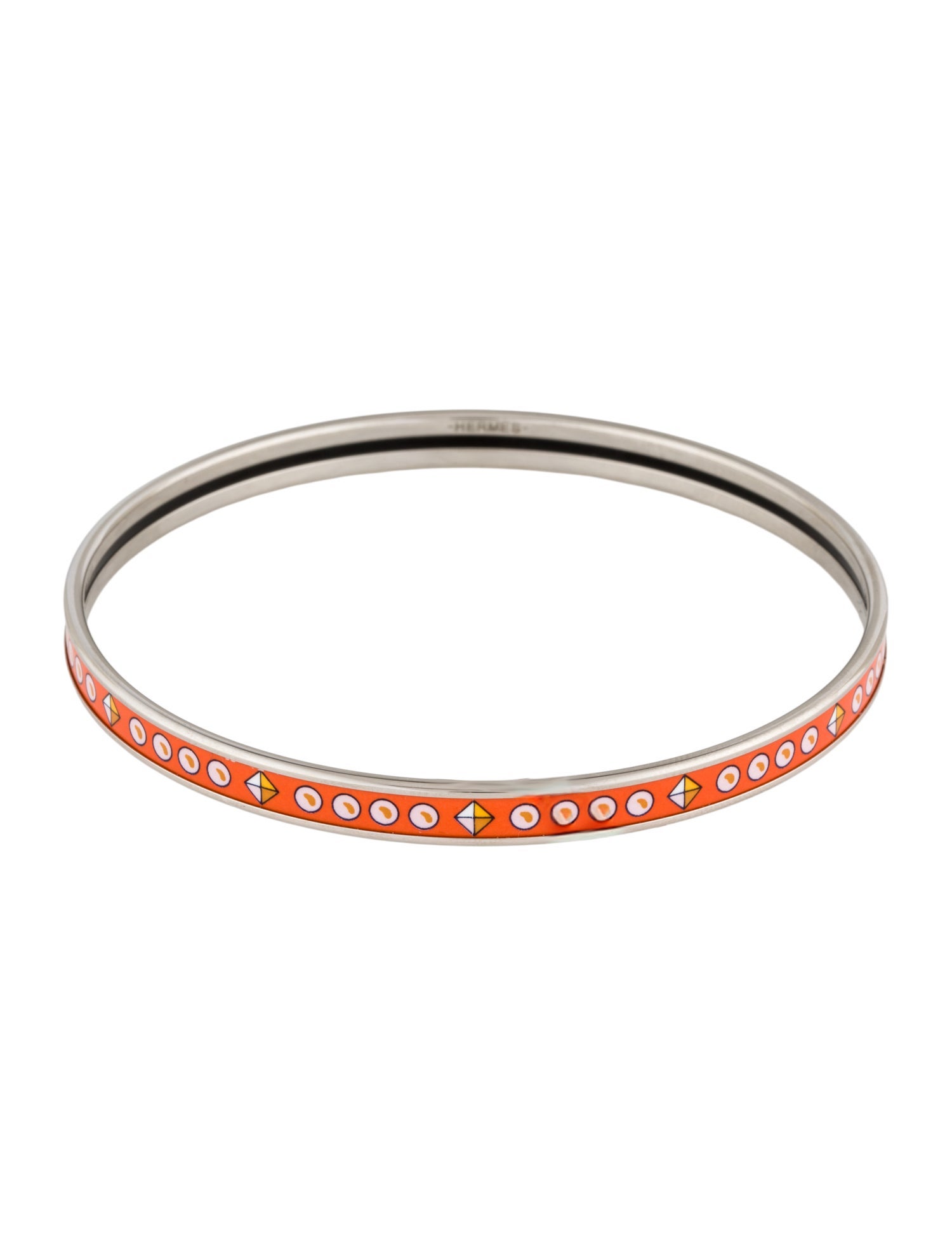 Hermès Extra Narrow Enamel Bangle