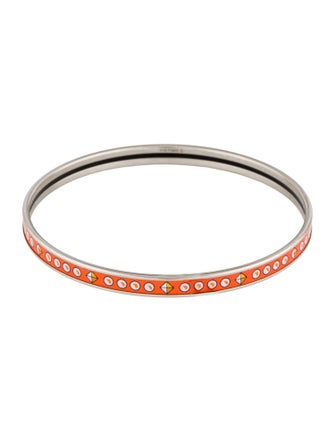 Hermès Extra Narrow Enamel Bangle