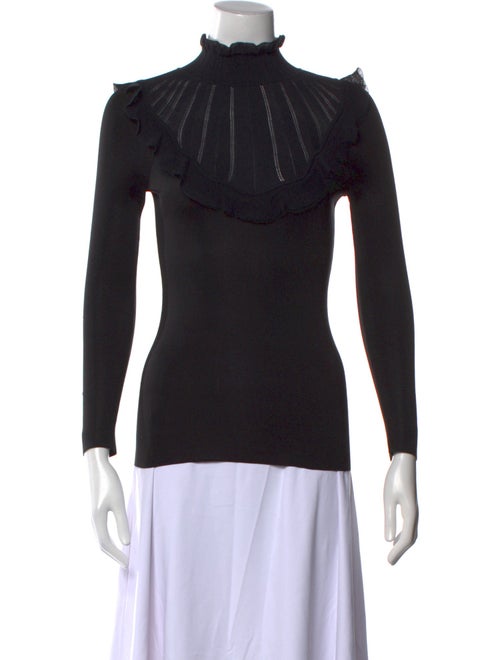 Hermès Silk Mock Neck Top