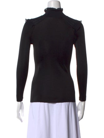 Hermès Silk Mock Neck Top