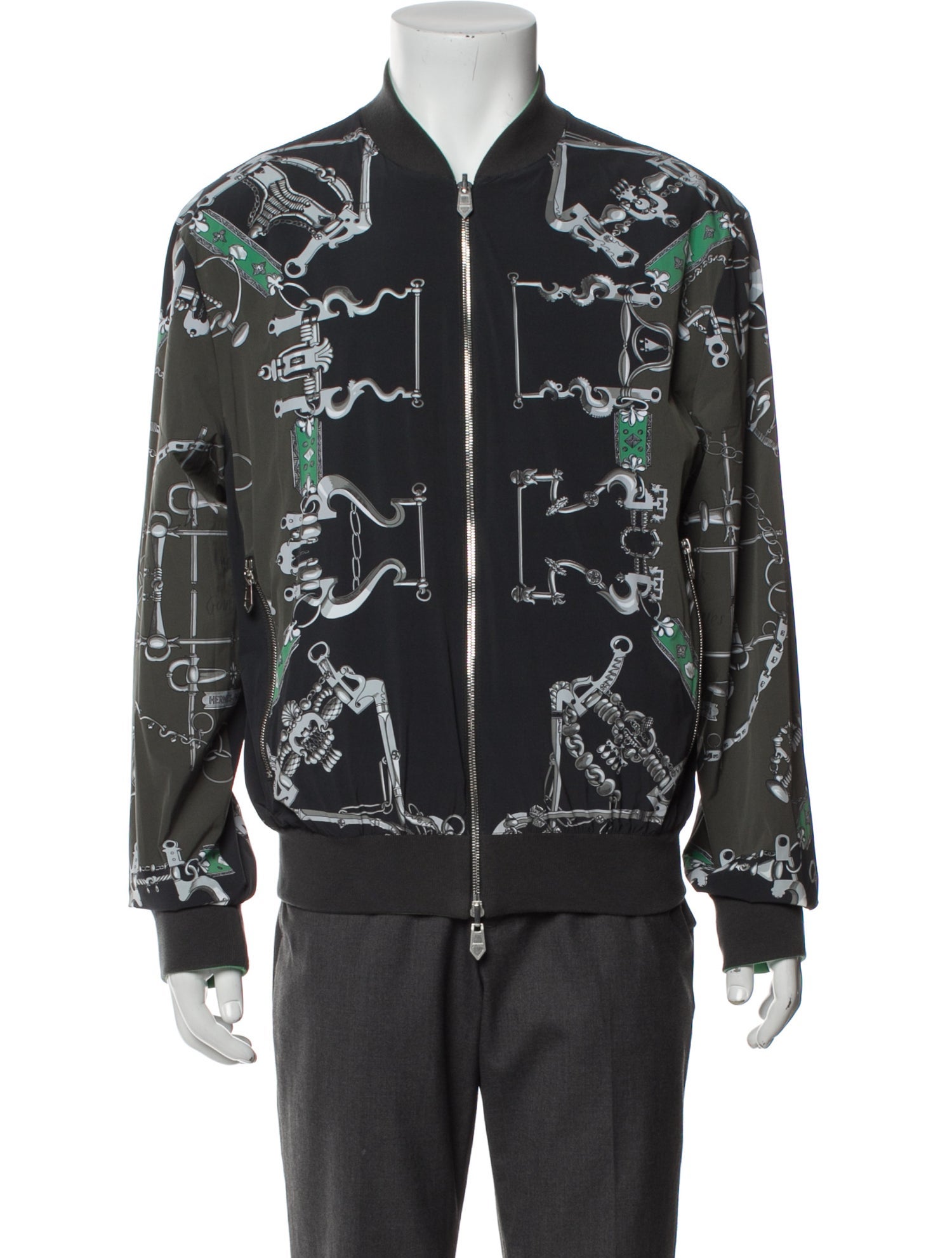 Hermès Printed Bomber Jacket