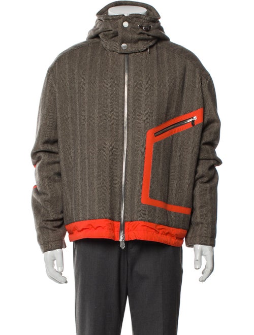 Hermès Cashmere Colorblock Pattern Windbreaker