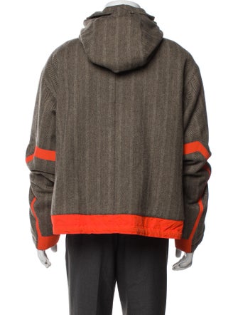 Hermès Cashmere Colorblock Pattern Windbreaker