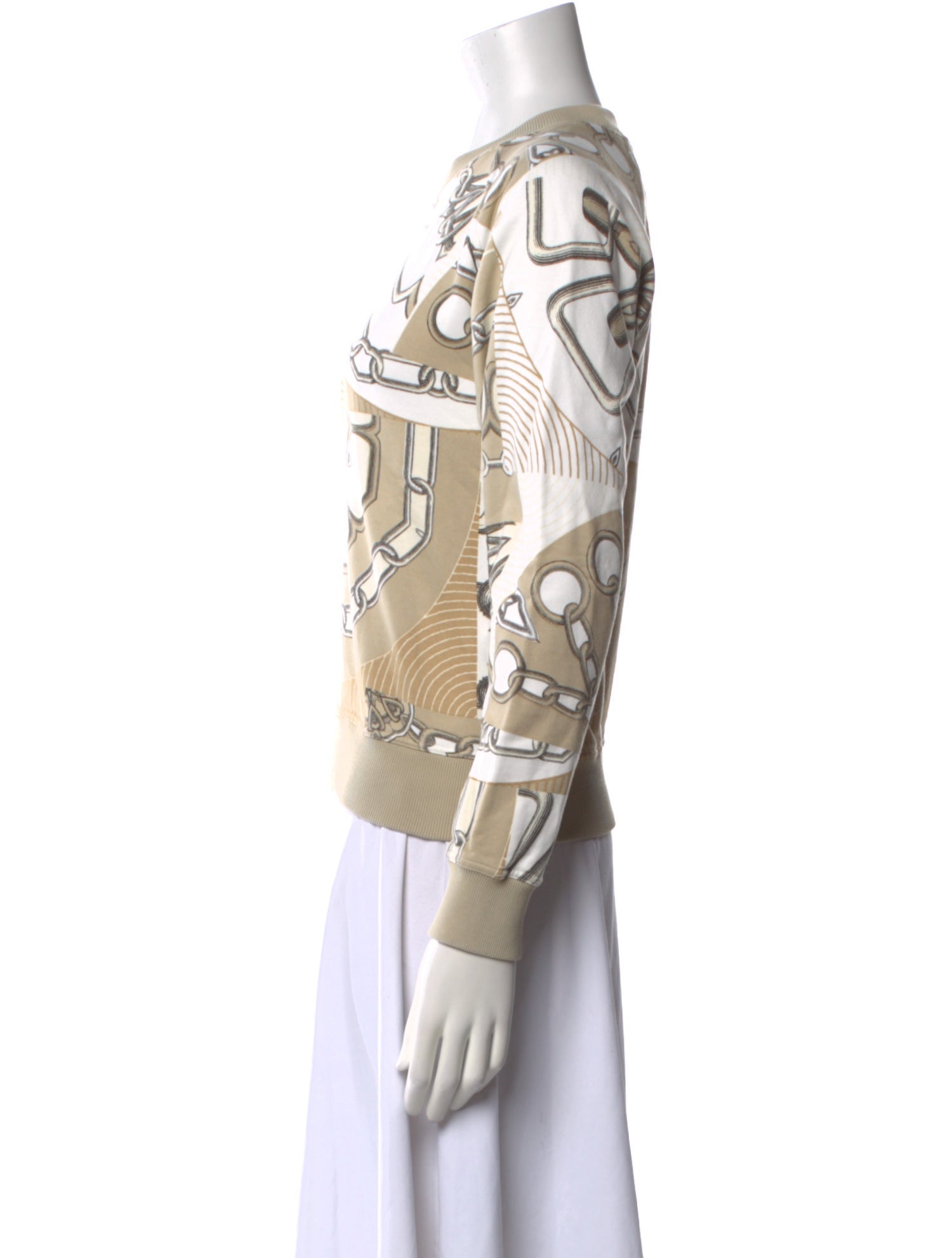 Hermès Printed Crew Neck Sweatshirt