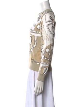 Hermès Printed Crew Neck Sweatshirt