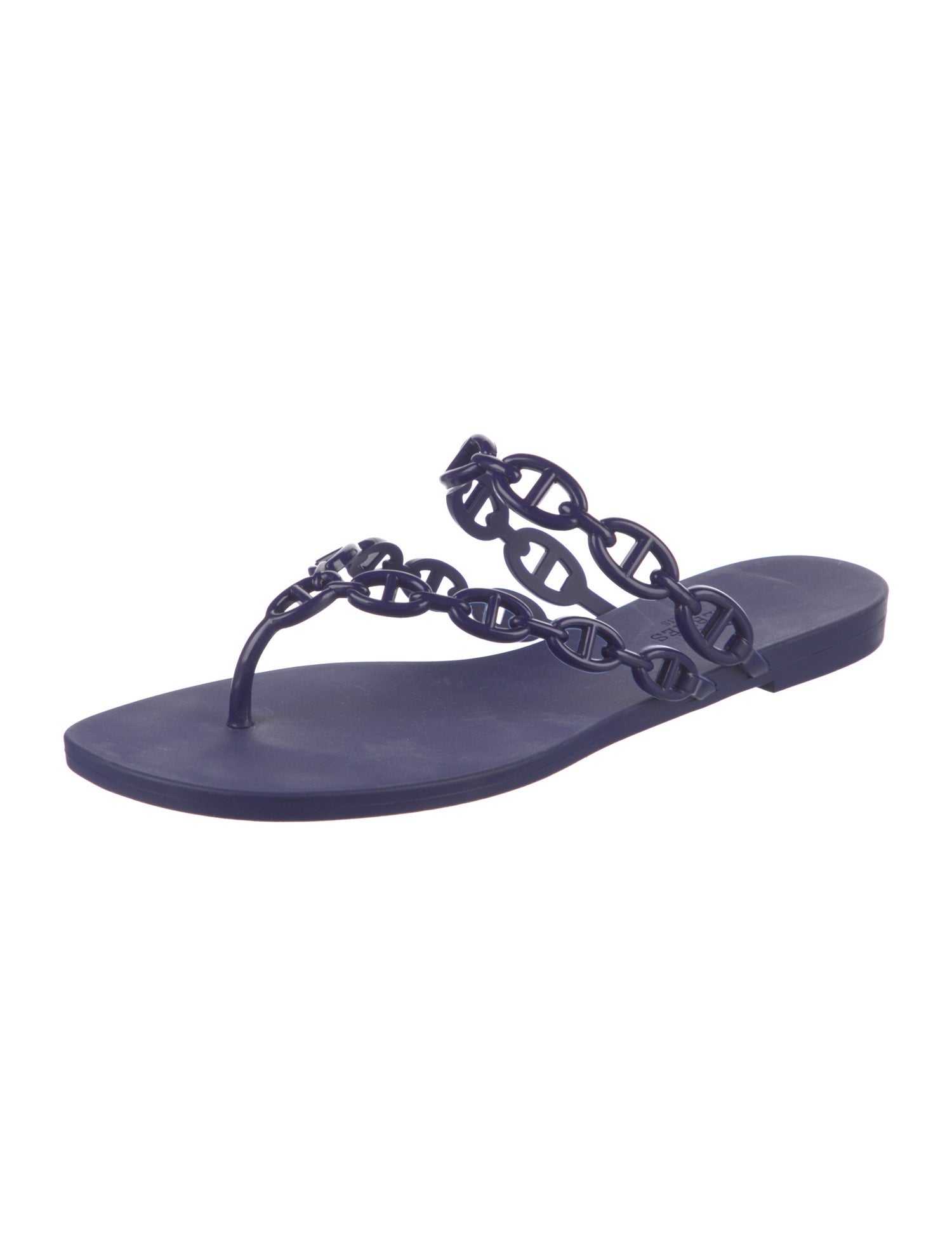 Hermès Island Chaîne d'Ancre Insignia Flip Flops