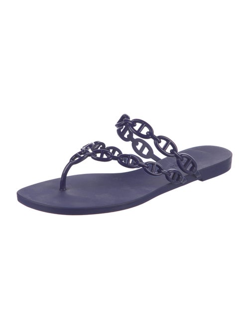 Hermès Island Chaîne d'Ancre Insignia Flip Flops