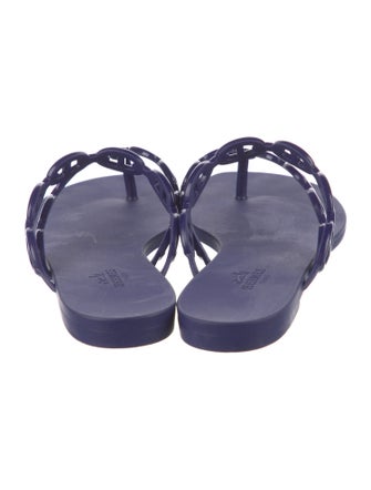 Hermès Island Chaîne d'Ancre Insignia Flip Flops