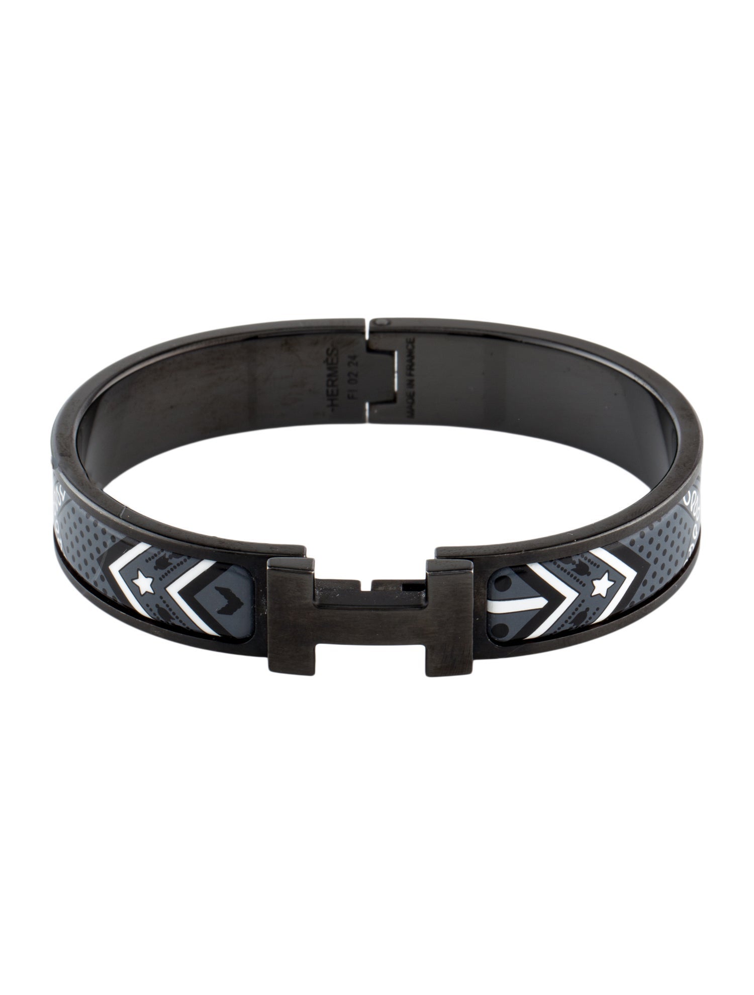 Hermès Clic HH Bandana So Black Bracelet