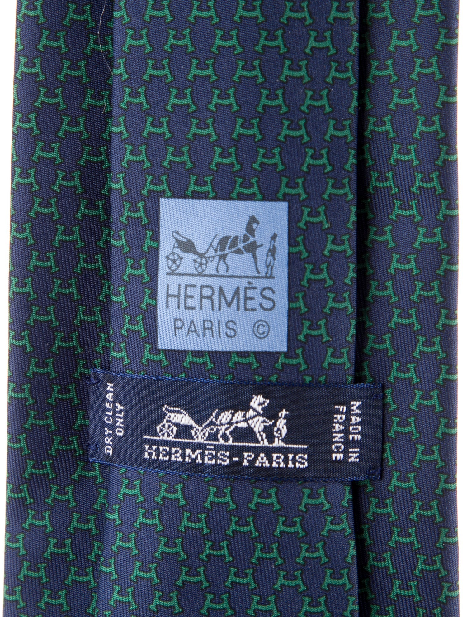Hermès Silk Patterned Tie