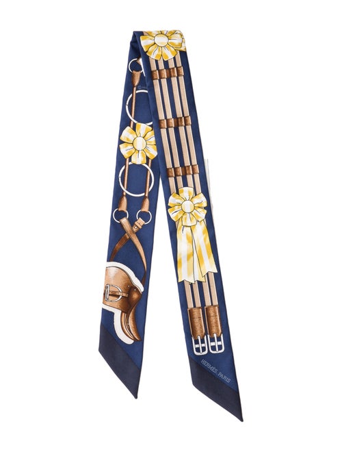 Hermès Jumping Silk Twilly Scarf