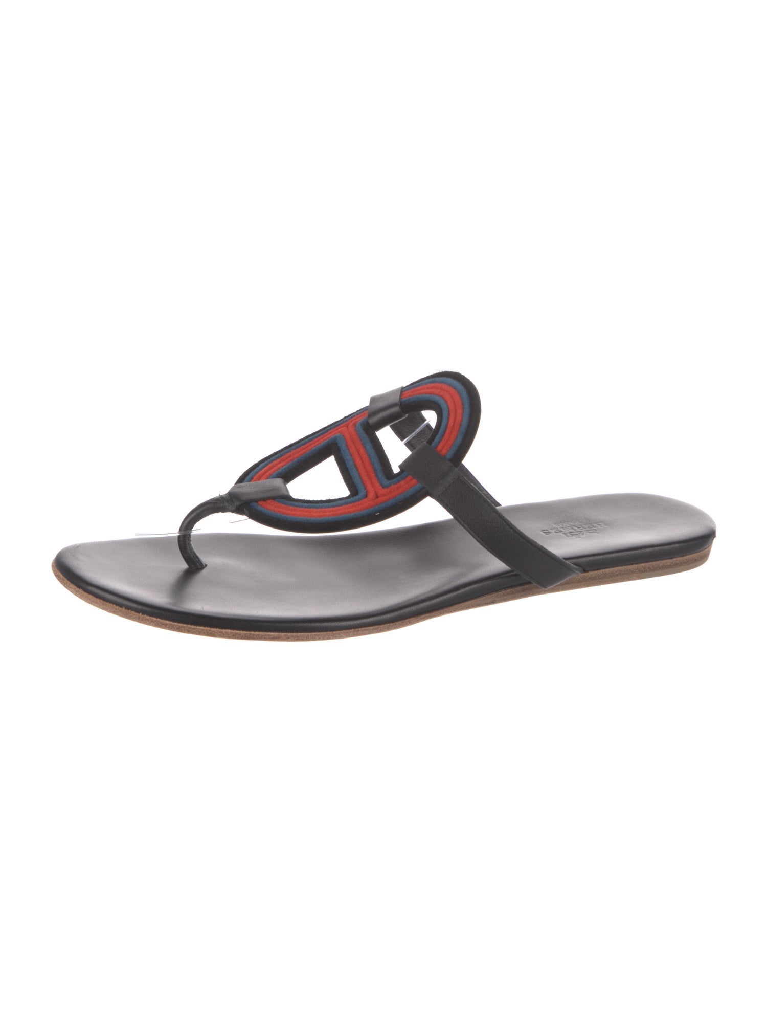 Hermès Mayotte Leather Slingback Sandals