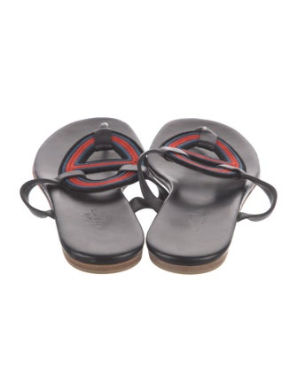 Hermès Mayotte Leather Slingback Sandals