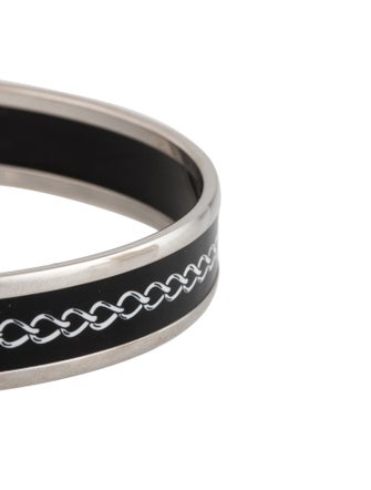 Hermès Narrow Enamel Bangle Bracelet