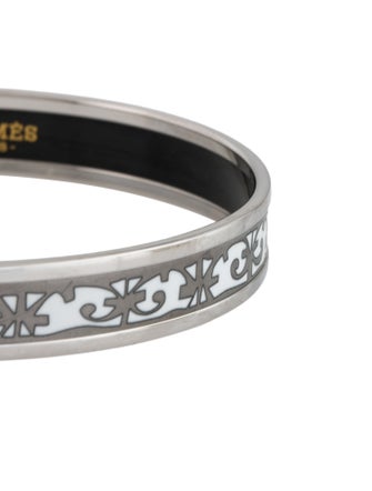 Hermès Narrow Enamel Bangle Bracelet