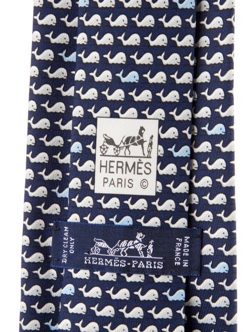 Hermès Silk Patterned Tie