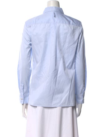 Hermès Long Sleeve Button-Up Top
