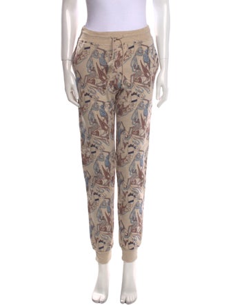 Hermès Printed Tassel Accents Sweatpants