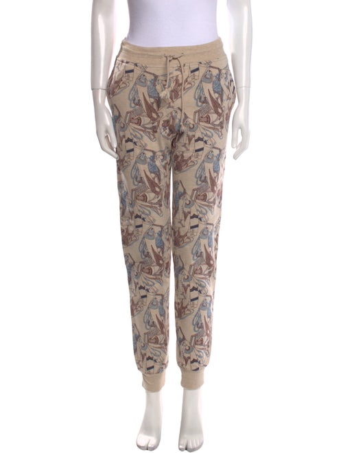 Hermès Printed Tassel Accents Sweatpants