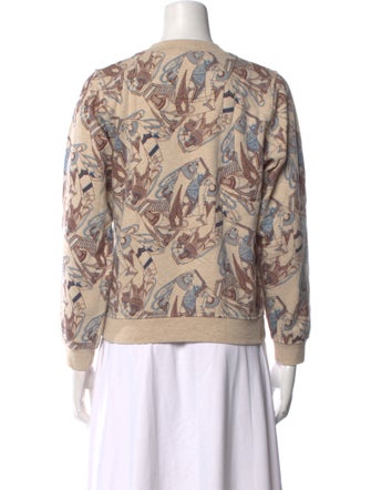 Hermès Printed Crew Neck Sweater