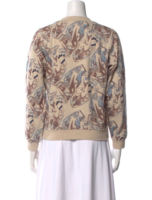 Hermès Printed Crew Neck Sweater