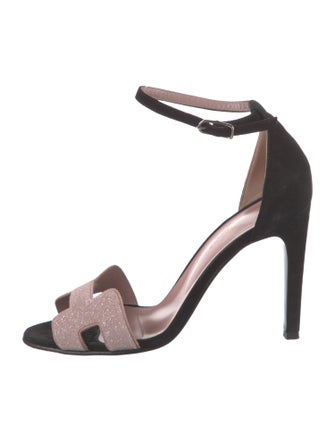 Hermès Premiere 105 Suede Sandals