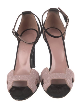 Hermès Premiere 105 Suede Sandals