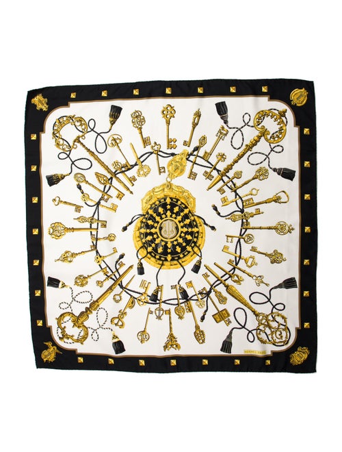 Hermès Les Clés Silk Scarf