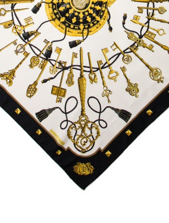 Hermès Les Clés Silk Scarf