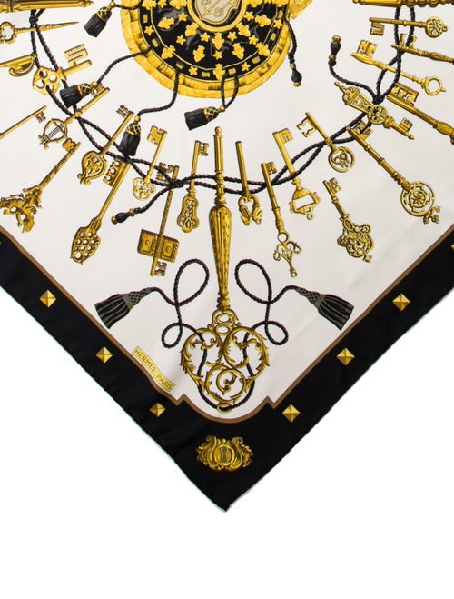 Hermès Les Clés Silk Scarf