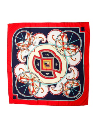 Hermès Washington's Carriage Silk Scarf