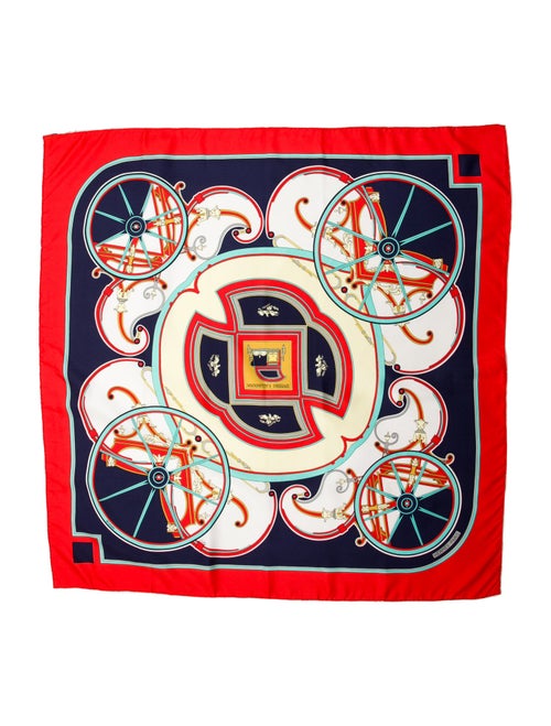 Hermès Washington's Carriage Silk Scarf