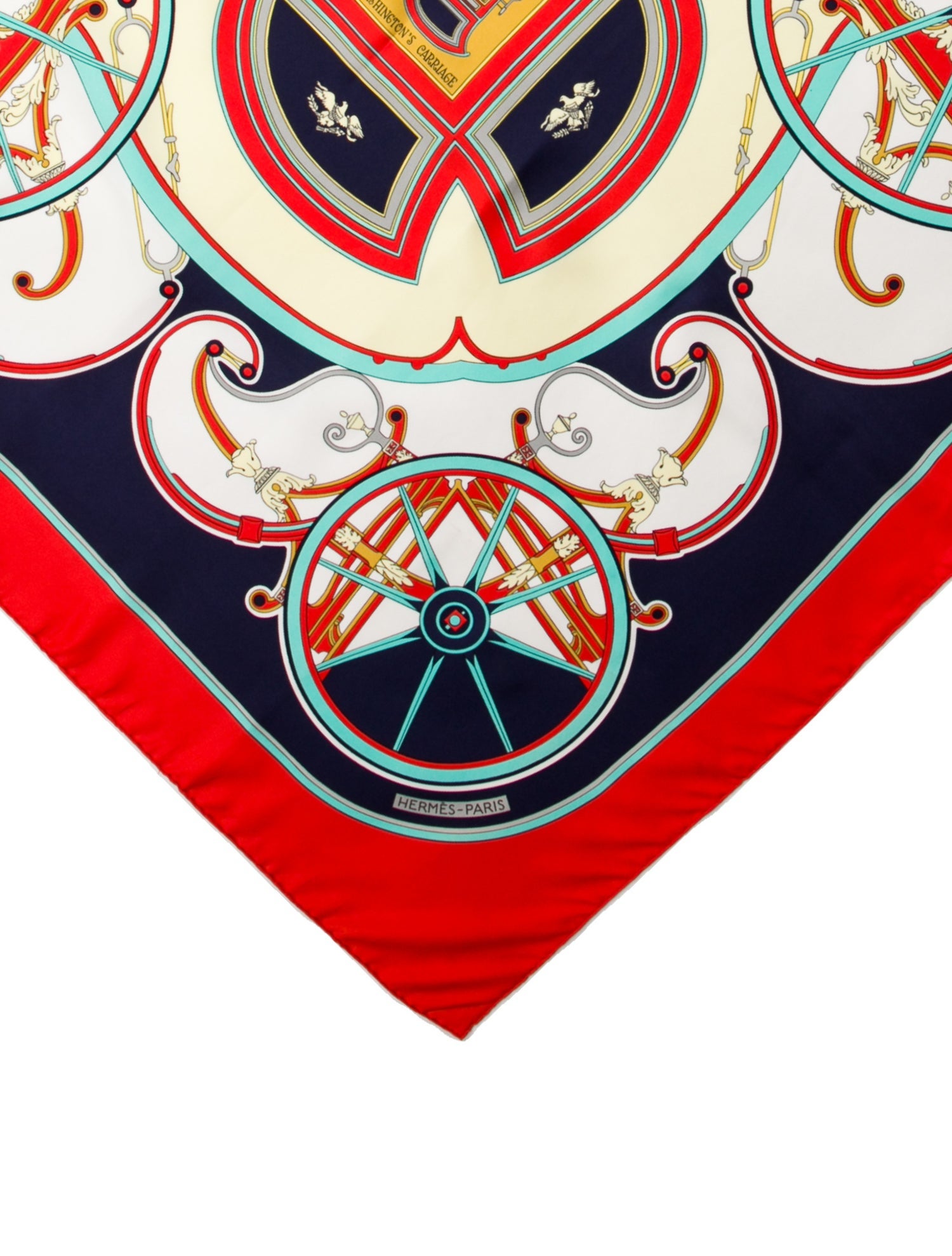 Hermès Washington's Carriage Silk Scarf